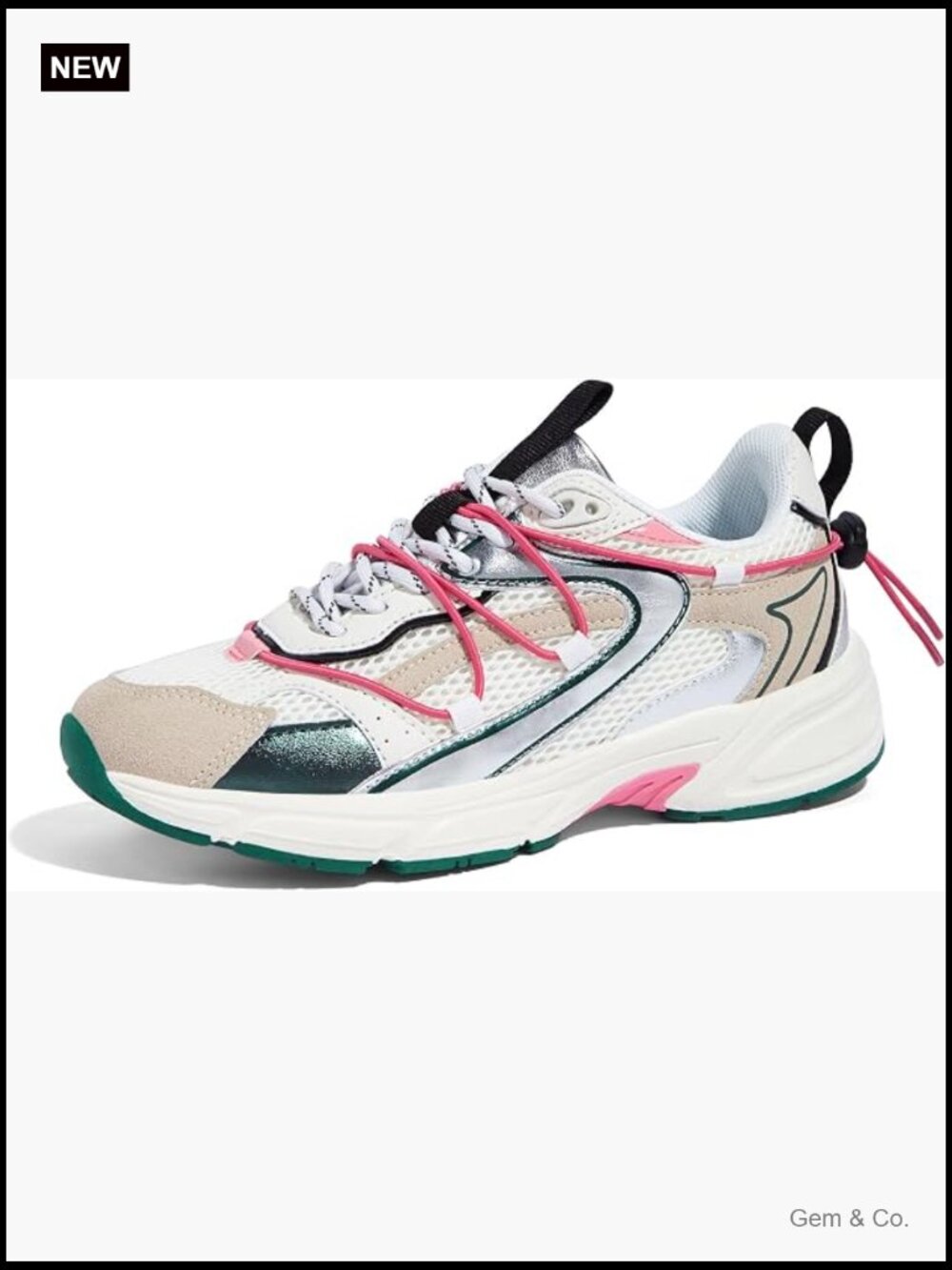 Women's Platform Mesh Fashion Athletic Sneakers Casual Lace Up